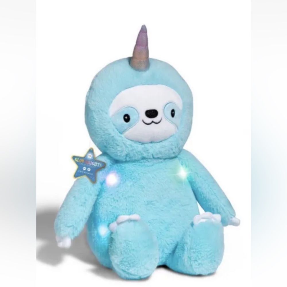 Fao Schwarz Sloth light up night light plush LED unicorn